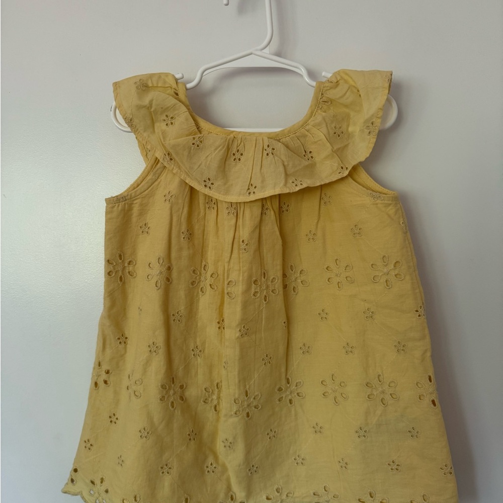 GAP Babygirl Eyelet Ruffle Dress